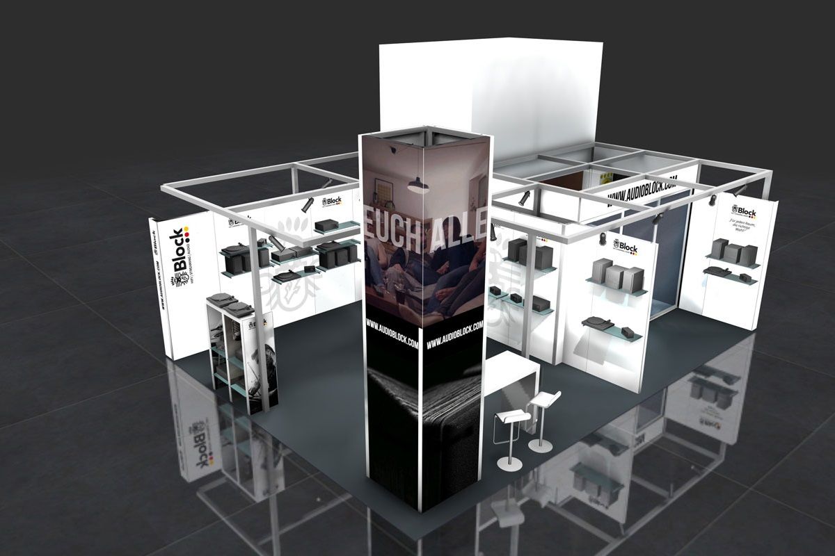 LED exhibition stand audioblock