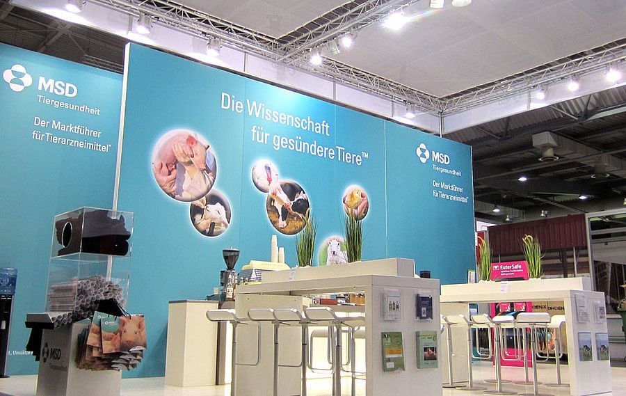 Individueller Messestand MSD auf der EuroTier 2014