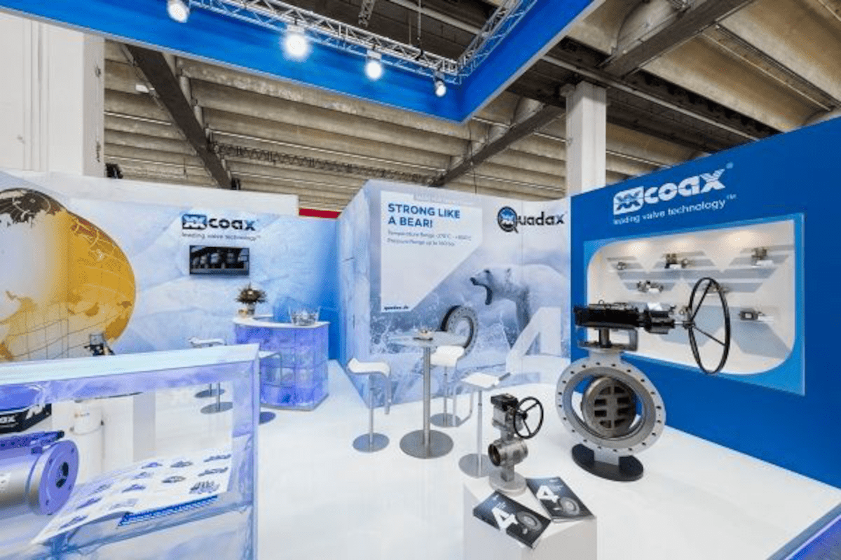 Mueller coax Messestand 