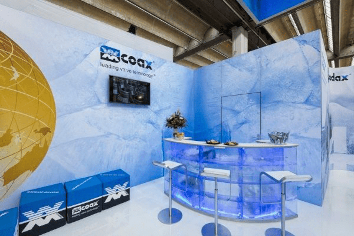 Mueller coax Messestand 