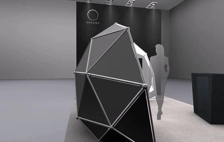 Individual exhibition stand Sonnen rendering