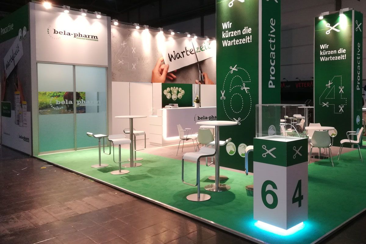 Messestand bela-pharm RocketExpo