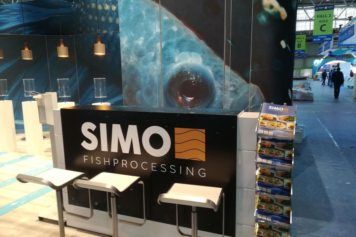 Simo fish processing exhibition booth