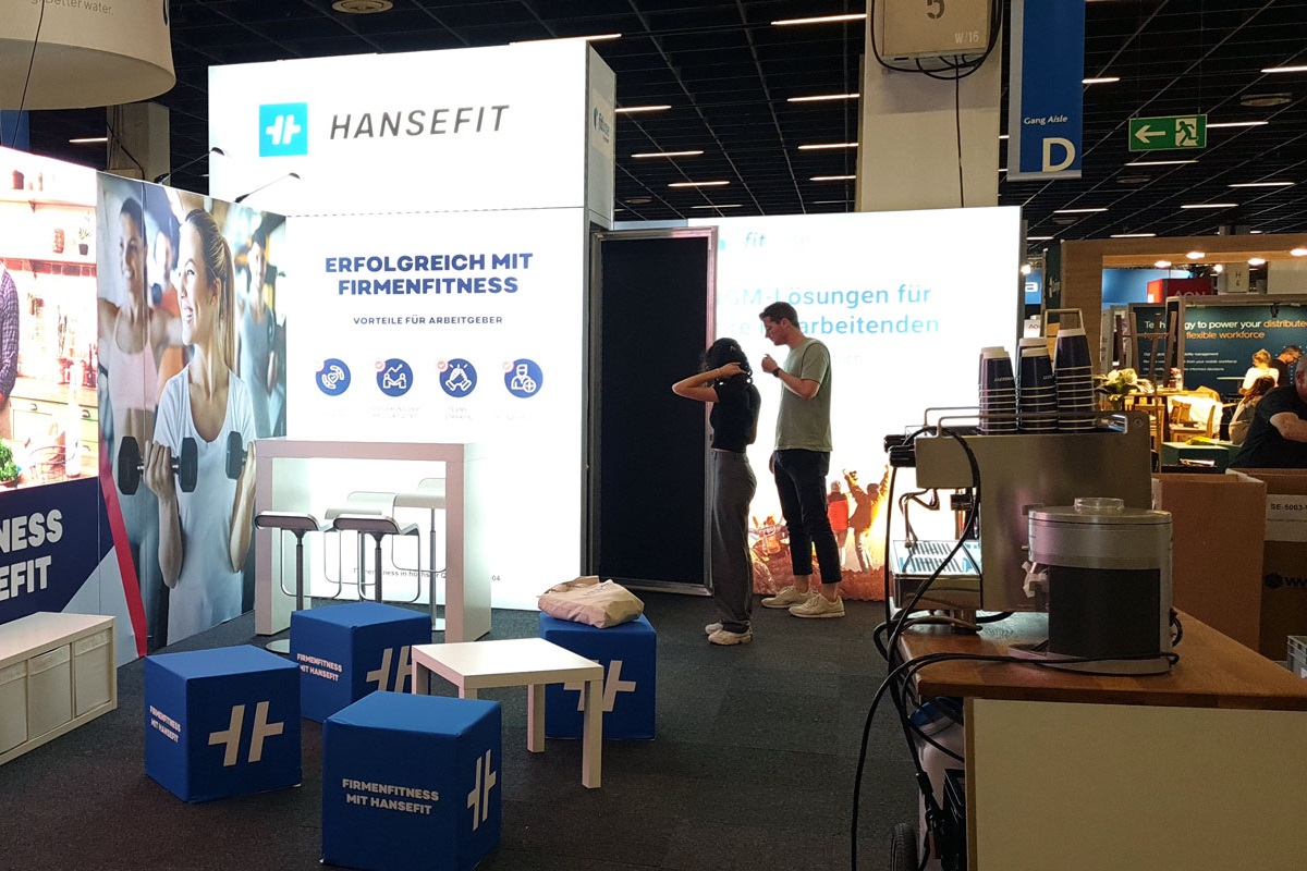 Exhibition stand of Hansefit at Zukunft Personal in cologne